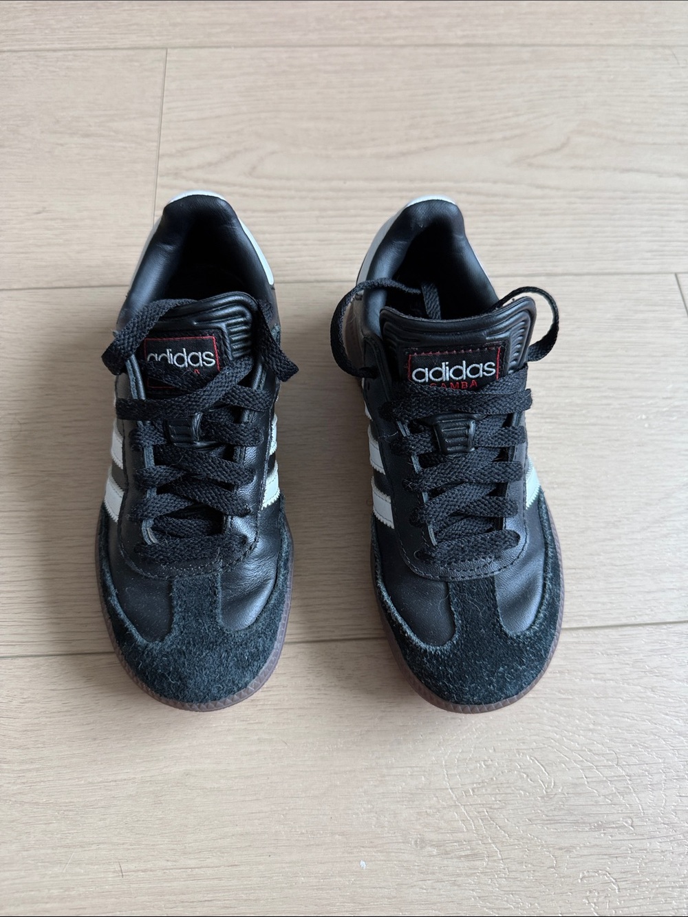 adidas Kids Samba Sneakers in Black and White